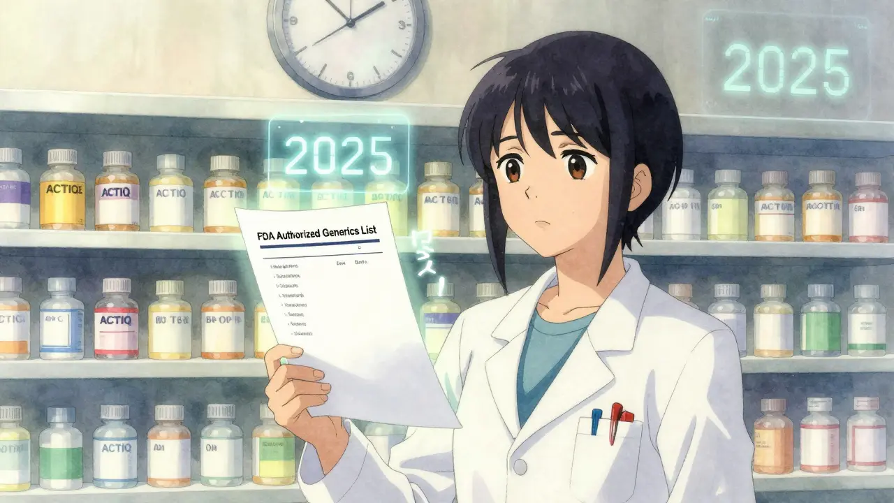 FDA List of Authorized Generics: Where to Find Information